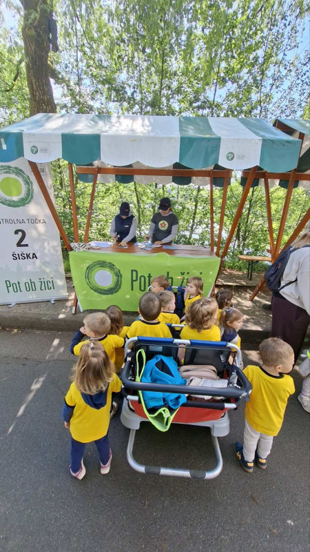 Najmlajši prvič prispeli do točke Koseze.